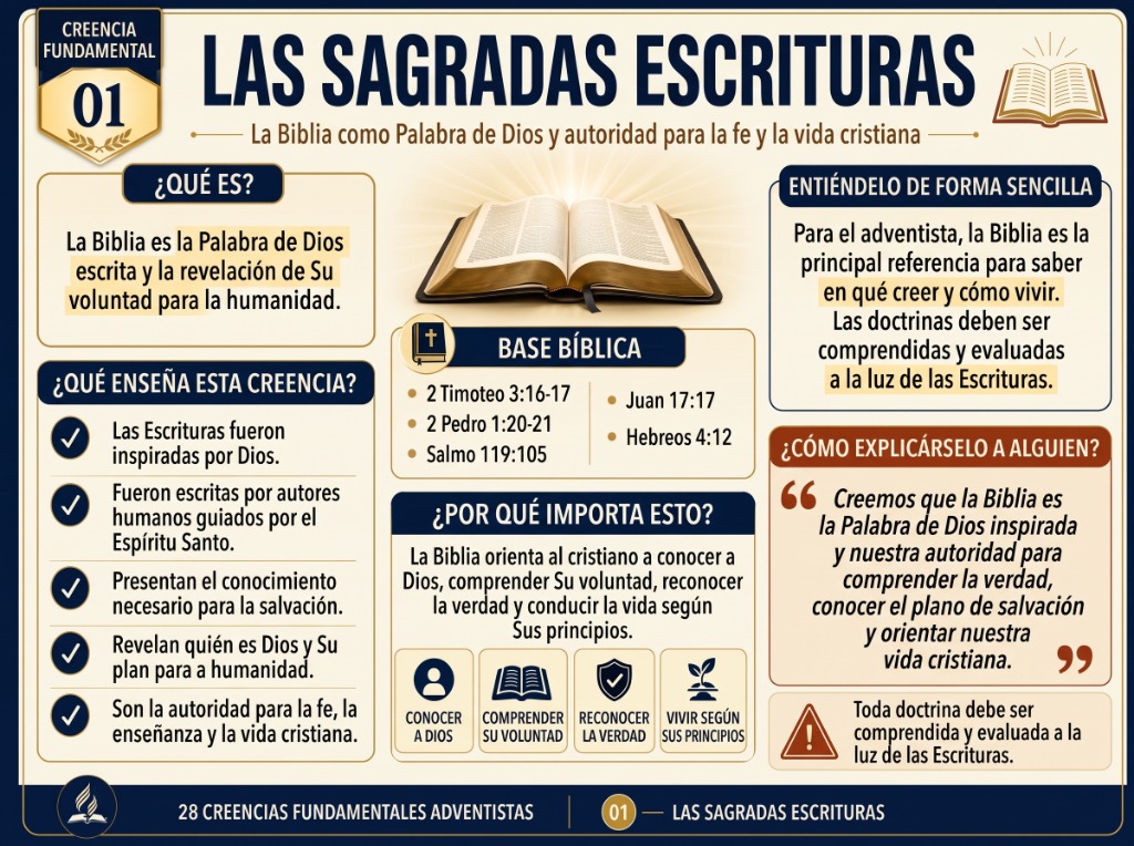 Creencia 01 - Las Sagradas Escrituras
